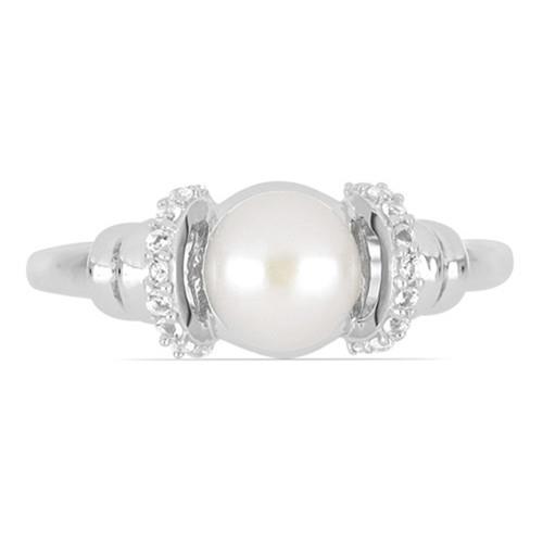 BUY GENUINE WHITE FRESHWATER PEARL GEMSTONE IN STERLING SILVER